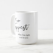 Trendy Romantic Black Quote Gift Koffiemok (Voorkant links)