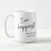 Trendy Romantic Black Quote Gift Koffiemok (Links)