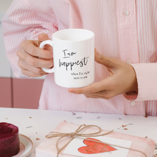 Trendy Romantic Black Quote Gift Koffiemok