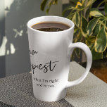 Trendy Romantic Black Quote Gift Latte Mok<br><div class="desc">Trendy Romantic Black Quote Gift</div>