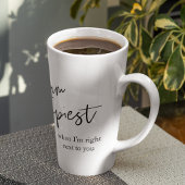 Trendy Romantic Black Quote Gift Latte Mok