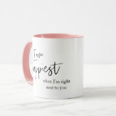 Trendy Romantic Black Quote Gift Mok (Voorkant links)