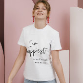 Trendy Romantic Black Quote Gift T-shirt