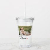 Trendy Romantic Quote | Valentijnse beste cadeautj Acryl Drinkbeker (Voorkant)