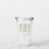 Trendy Romantic Quote | Valentijnse beste cadeautj Acryl Drinkbeker (Achterkant)