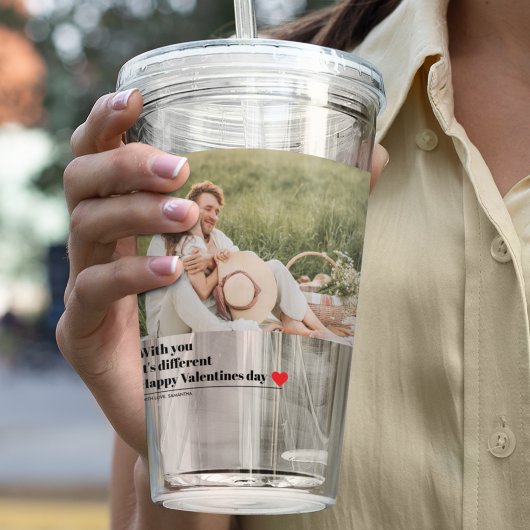 Trendy Romantic Quote | Valentijnse beste cadeautj Acryl Drinkbeker