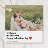 Trendy Romantic Quote | Valentijnse beste cadeautj Bedankjes Labels (Voorkant)