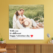 Trendy Romantic Quote | Valentijnse beste cadeautj Canvas Afdruk (Insitu (Woonkamer))