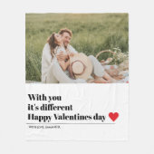 Trendy Romantic Quote | Valentijnse beste cadeautj Fleece Deken (Voorkant)