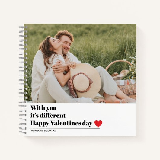 Trendy Romantic Quote | Valentijnse beste cadeautj Notitieboek (Voorkant)