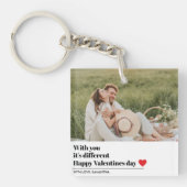 Trendy Romantic Quote | Valentijnse beste cadeautj Sleutelhanger (voorkant)