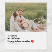 Trendy Romantic Quote | Valentijnse beste cadeautj Wijn Etiket (Enkel label)