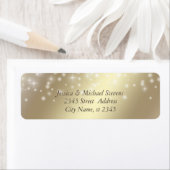 Trendy romantische, stijlvolle gouden look etiket (Insitu)