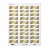 Trendy romantische, stijlvolle gouden look etiket (Full Sheet)