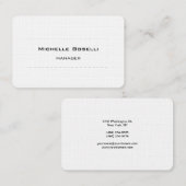 Trendy Ronde Corner Modern Professional Plain Visitekaartje (Voorkant / Achterkant)