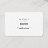 Trendy Ronde Corner Modern Professional Plain Visitekaartje (Achterkant)