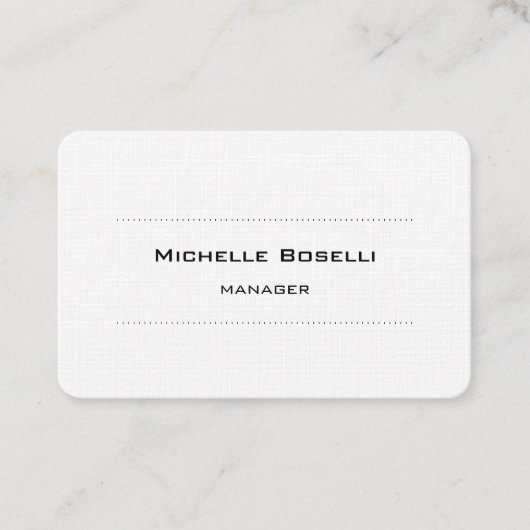 Trendy Ronde Corner Modern Professional Plain Visitekaartje (Voorkant)