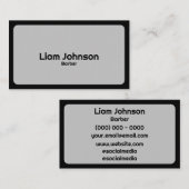 Trendy Ronde Moderne Minimalist Visitekaartje (Voorkant / Achterkant)