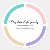 Trendy ronde Product Gift Labels (Voorkant)
