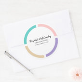 Trendy ronde Product Gift Labels (Envelop)