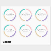 Trendy ronde Product Gift Labels (Vel)