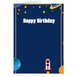 Trendy rood en wit raket Wenskaart - Navy