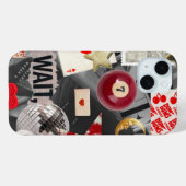 Trendy rood Hoesje (Achterkant (horizontaal))