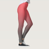 Trendy rood zwart verloop leggings (Rechts)