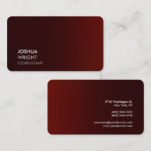 Trendy roodachtig bruin aantrekkelijke Plain Chic Visitekaartje (Voorkant / Achterkant)