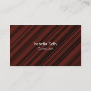 Trendy roodbruin klein uniek stijlvol visitekaartje