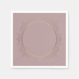 Trendy Roos Gold - Aangepaste lege Sjabloon elegan Servet