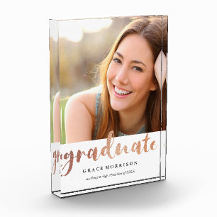 Trendy Roos Gold Afstuderen Fotoblokken