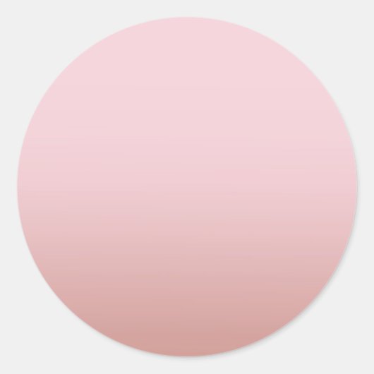 Trendy Roos Gold Blank Sjabloon Jouw tekst toevoeg Ronde Sticker (Voorkant)