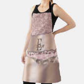 Trendy Roos Gold Diamonds Glitter Monogram Schort (Insitu)