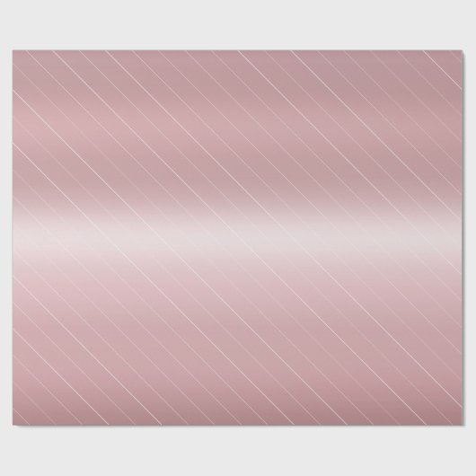 Trendy Roos Gold Elegant Modern Glamour Sjabloon Cadeaupapier (Vlak)