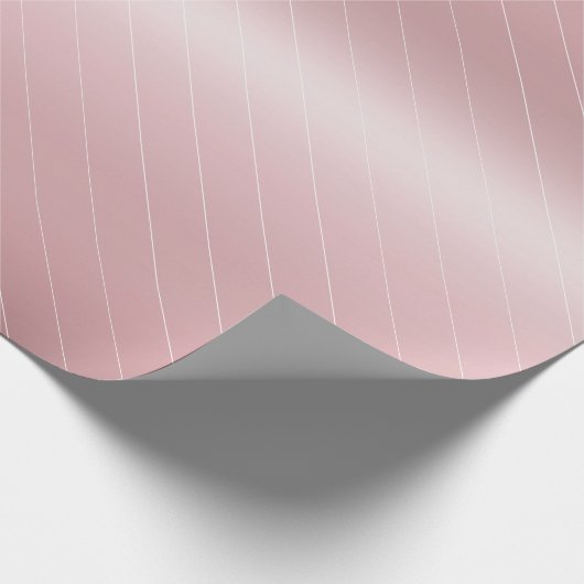 Trendy Roos Gold Elegant Modern Glamour Sjabloon Cadeaupapier (Hoek)