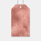 Trendy Roos Gold en Gold Cake Cadeaulabel (Achterkant)