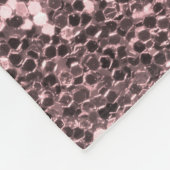 Trendy Roos Gold Faux Glitter en Diamonds Fleece Deken (Hoek)