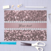 Trendy Roos Gold Faux Glitter en Diamonds Tissuepapier (Craft)