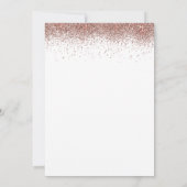 Trendy Roos Gold Glitter 21e verjaardag Kaart (Achterkant)