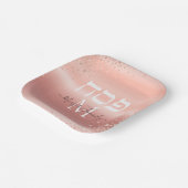 Trendy Roos Gold Glitter Custom Monogram Passover Papieren Bordje (Gebogen)