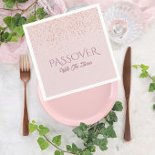 Trendy Roos Gold Glitter Dust Passover Servet