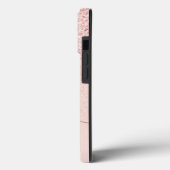 Trendy Roos Gold Glitter Fancy Initialen en naam Case-Mate iPhone Case (Achterkant / Links)