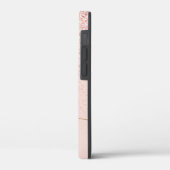 Trendy Roos Gold Glitter Fancy Initialen en naam Case-Mate iPhone Case (Achterkant / Links)