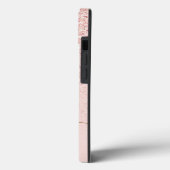 Trendy Roos Gold Glitter Fancy Initialen en naam Case-Mate iPhone Case (Achterkant / Links)
