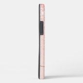 Trendy Roos Gold Glitter Fancy Initialen en naam Case-Mate iPhone Case (Achterkant / Rechts)