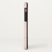 Trendy Roos Gold Glitter Fancy Initialen en naam Case-Mate iPhone Case (Achterkant/links)