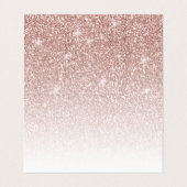 Trendy Roos Gold Glitter Makeup Artist Hair Salon Visitekaartje (Binnenkant ongevouwen)