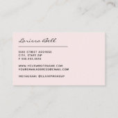 Trendy Roos Gold Glitter Visitekaartje (Achterkant)