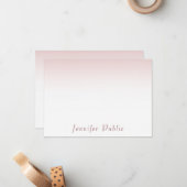 Trendy Roos Gold Handgeschreven Script Sjabloon (Voorkant / Achterkant in situ)